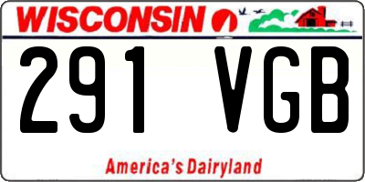 WI license plate 291VGB