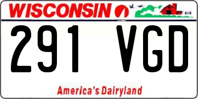 WI license plate 291VGD