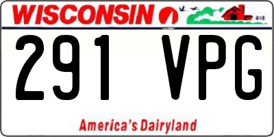WI license plate 291VPG