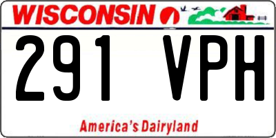 WI license plate 291VPH