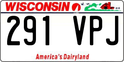 WI license plate 291VPJ