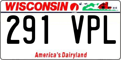 WI license plate 291VPL