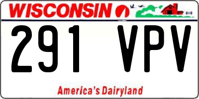 WI license plate 291VPV