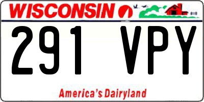 WI license plate 291VPY