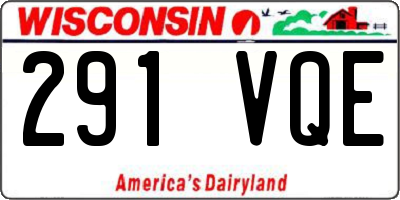 WI license plate 291VQE