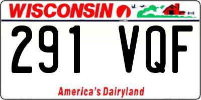 WI license plate 291VQF