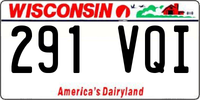 WI license plate 291VQI