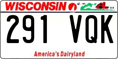 WI license plate 291VQK