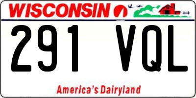 WI license plate 291VQL