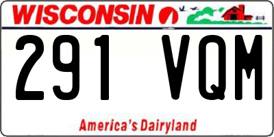WI license plate 291VQM
