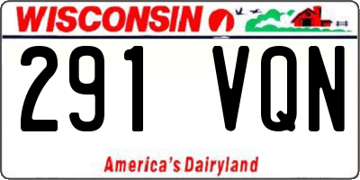 WI license plate 291VQN