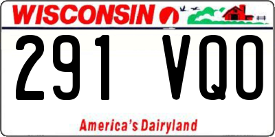 WI license plate 291VQO