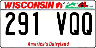 WI license plate 291VQQ