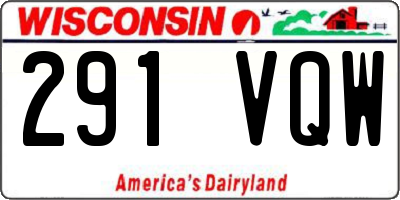 WI license plate 291VQW