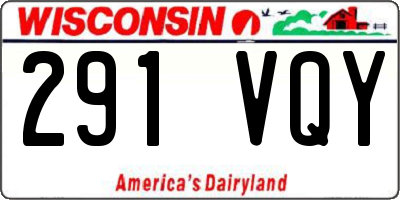 WI license plate 291VQY