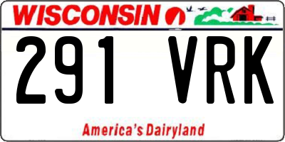 WI license plate 291VRK