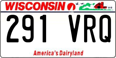 WI license plate 291VRQ