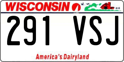WI license plate 291VSJ