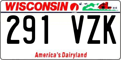 WI license plate 291VZK