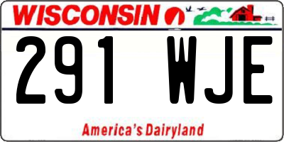 WI license plate 291WJE