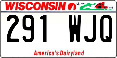 WI license plate 291WJQ