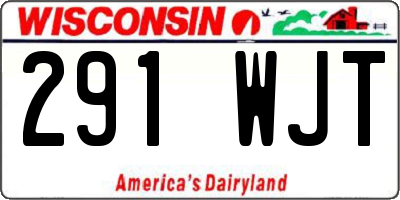 WI license plate 291WJT