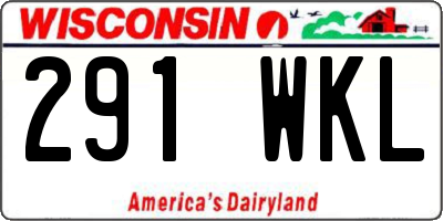 WI license plate 291WKL
