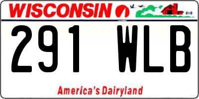WI license plate 291WLB