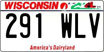WI license plate 291WLV