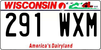 WI license plate 291WXM