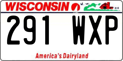 WI license plate 291WXP