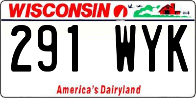 WI license plate 291WYK