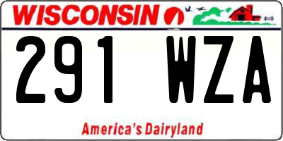 WI license plate 291WZA