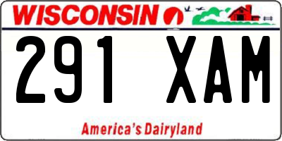 WI license plate 291XAM