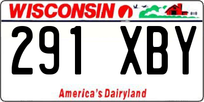WI license plate 291XBY