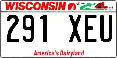 WI license plate 291XEU