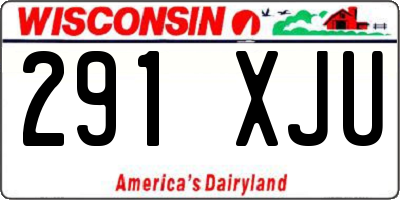 WI license plate 291XJU