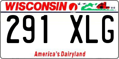 WI license plate 291XLG