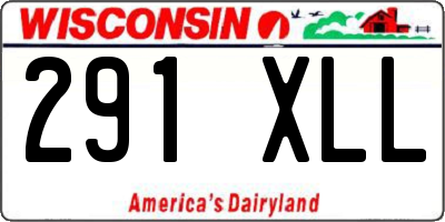 WI license plate 291XLL