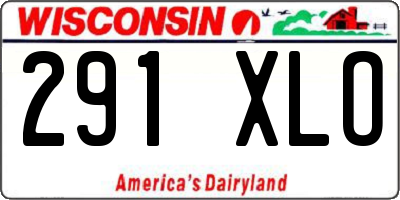 WI license plate 291XLO