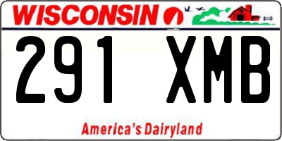 WI license plate 291XMB