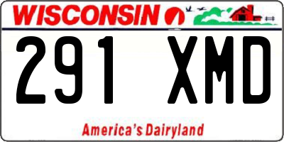 WI license plate 291XMD