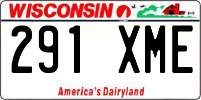 WI license plate 291XME