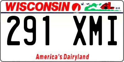 WI license plate 291XMI
