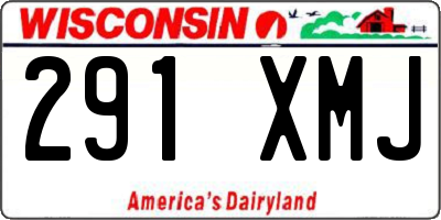 WI license plate 291XMJ