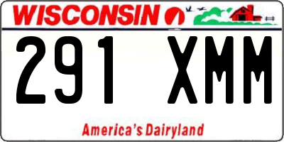 WI license plate 291XMM