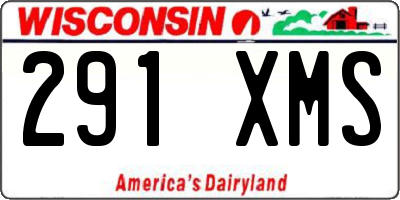 WI license plate 291XMS