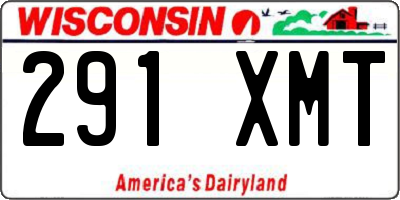 WI license plate 291XMT
