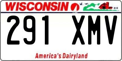 WI license plate 291XMV