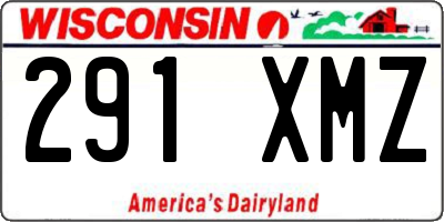WI license plate 291XMZ